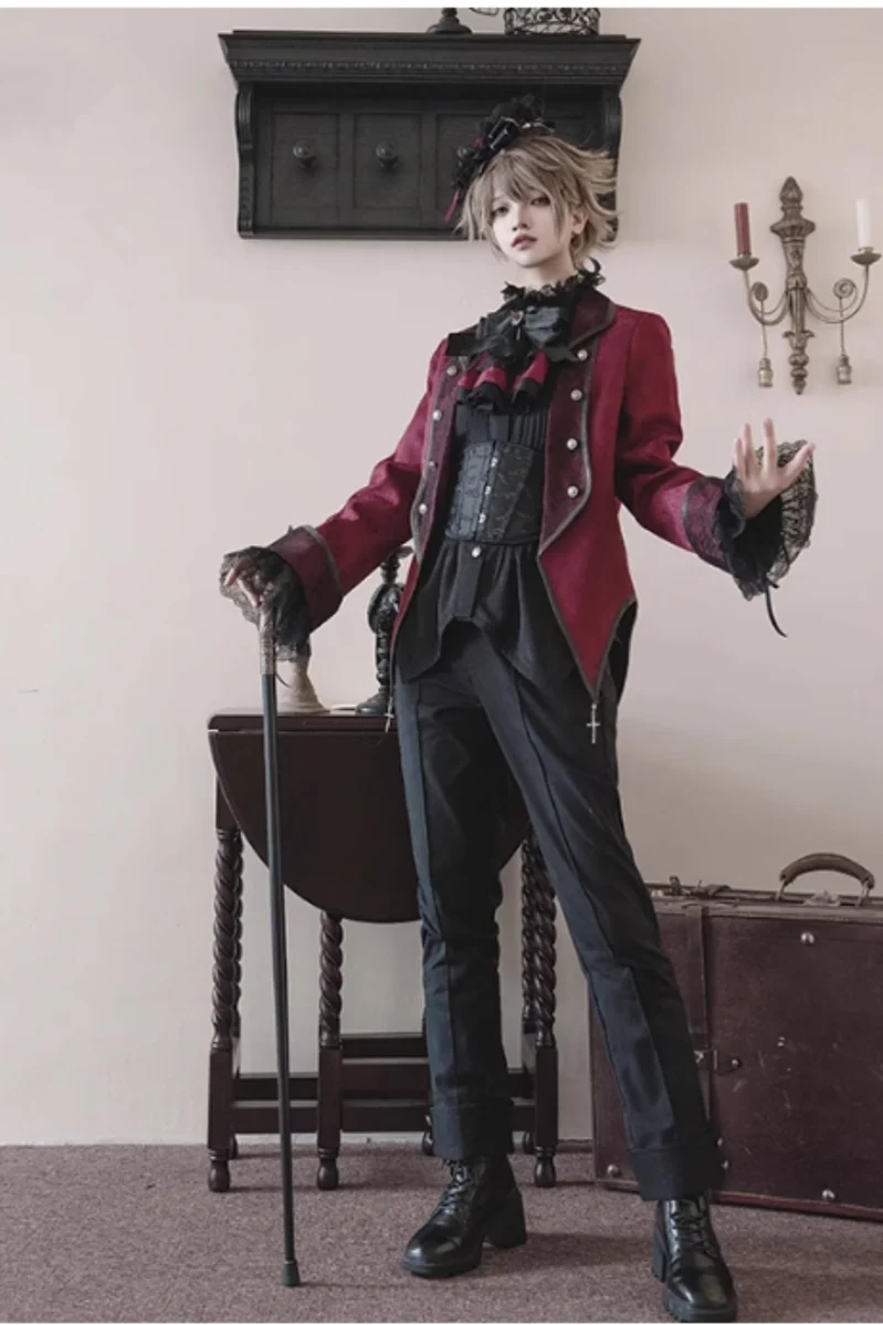 Ouji Lolita Shorts Suits Prince Male Lolita Shirt - Image 4
