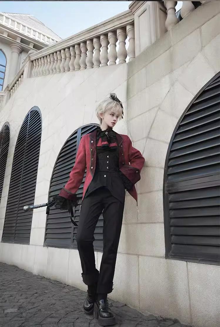 Ouji Lolita Shorts Suits Prince Male Lolita Shirt - Image 5