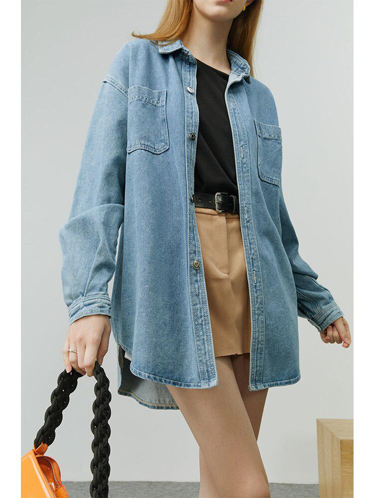 Casual Denim Shirt - Image 4