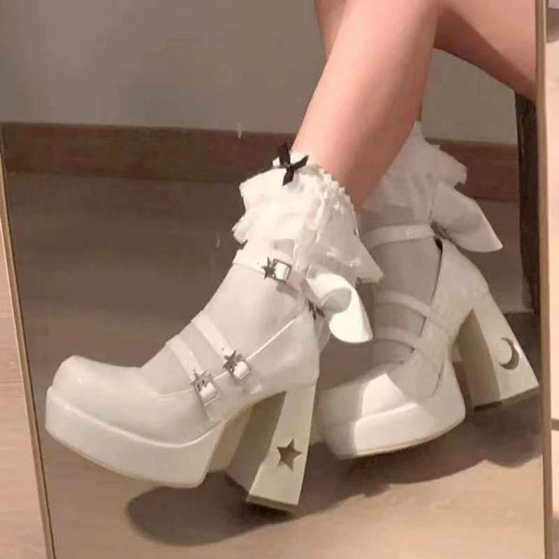 Celestial Mary Jane High Heels - Image 3