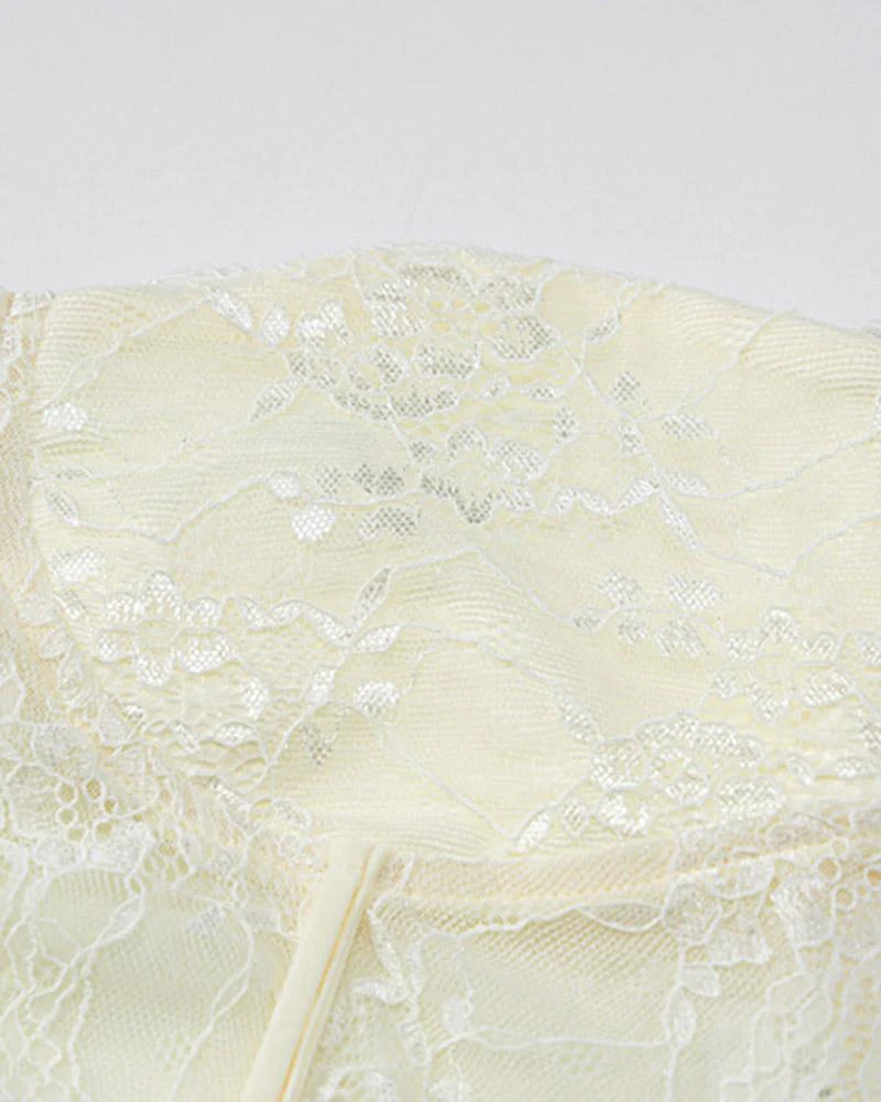 Cerauno Lace Corset and Matching Coord - Image 8