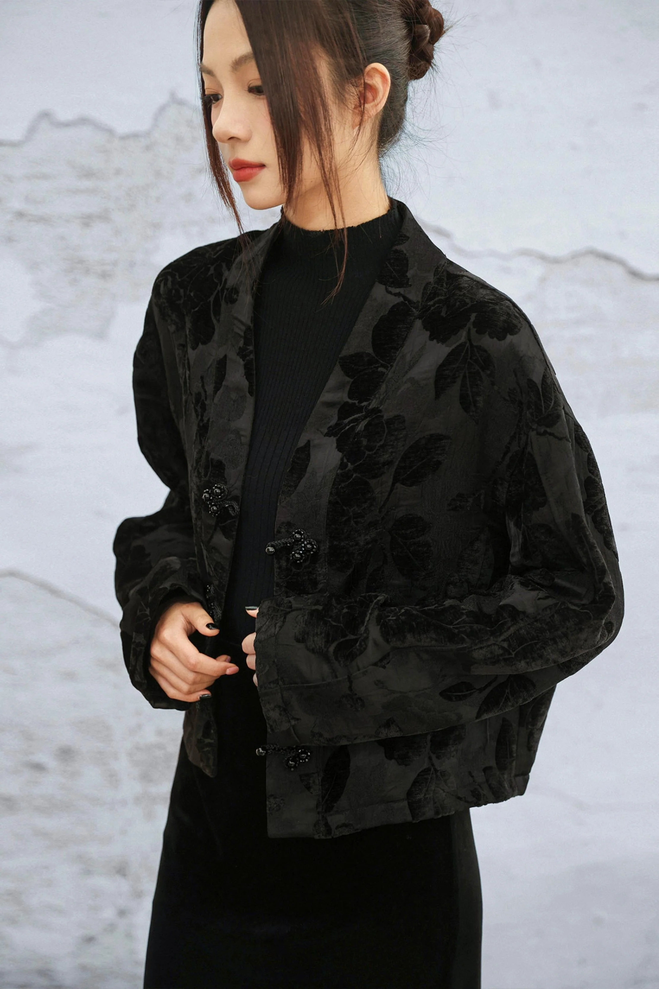 Edgy Jacquard Jacket - Image 10