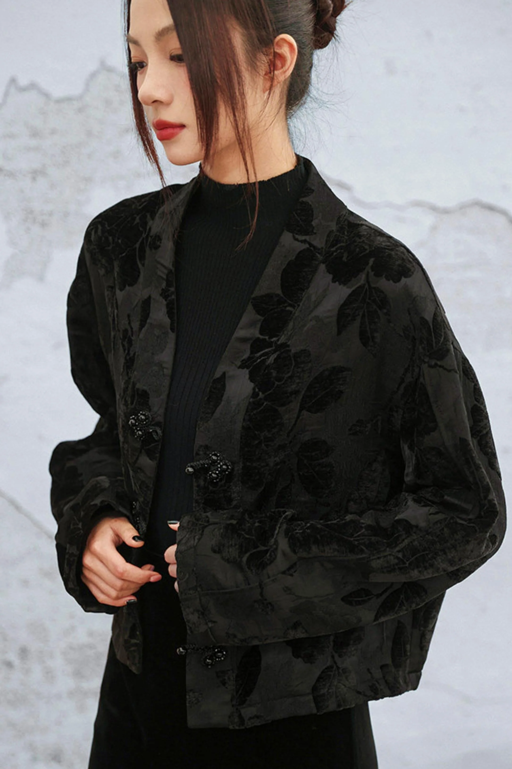 Edgy Jacquard Jacket - Image 14