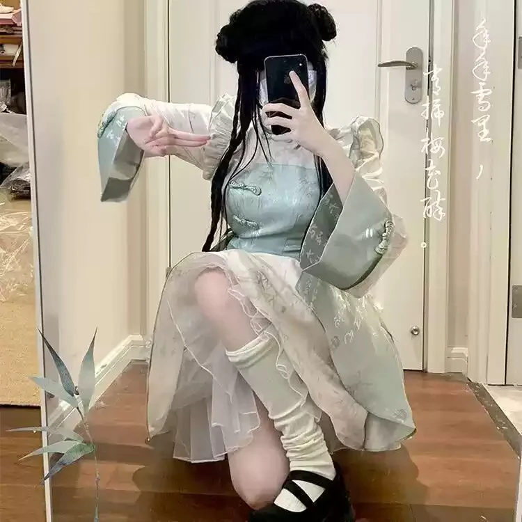 Cheongsam Bamboo Lolita Dress - Image 2