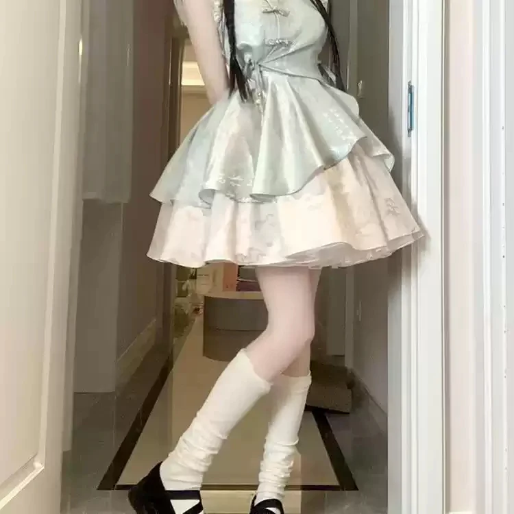 Cheongsam Bamboo Lolita Dress - Image 3