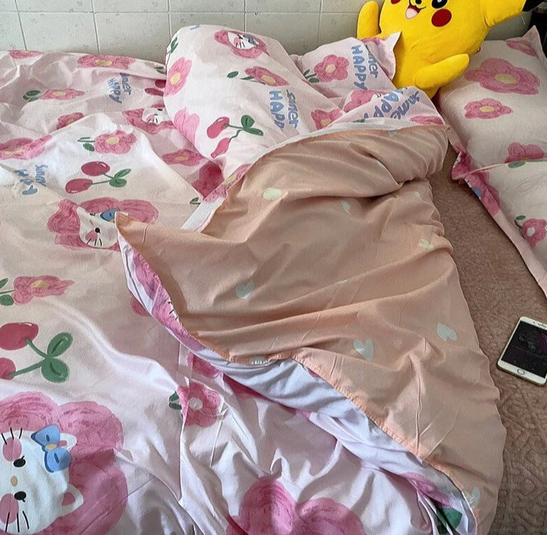 Cherry Cat Bedding Set - Image 3
