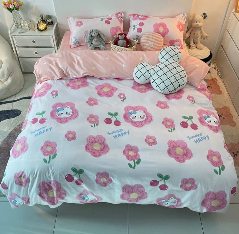 Cherry Cat Bedding Set - Image 4