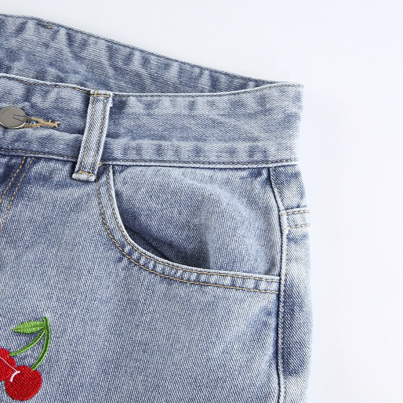 Cherry High Waisted Jeans - Image 13