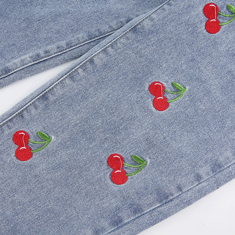 Cherry High Waisted Jeans - Image 14