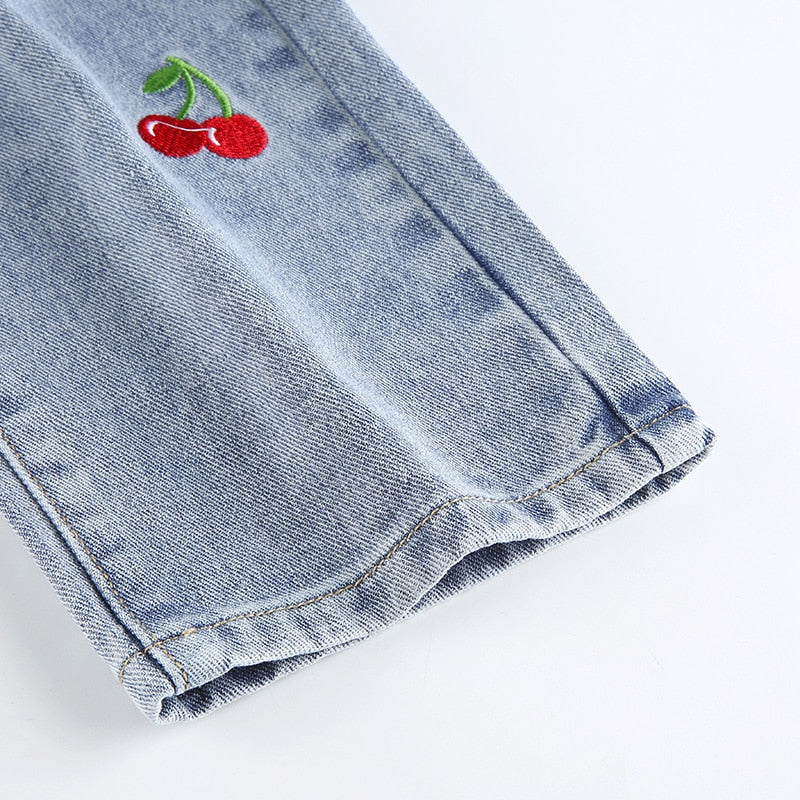 Cherry High Waisted Jeans - Image 15
