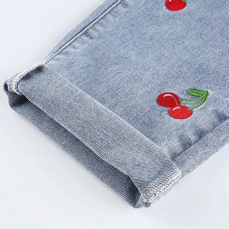 Cherry High Waisted Jeans - Image 16