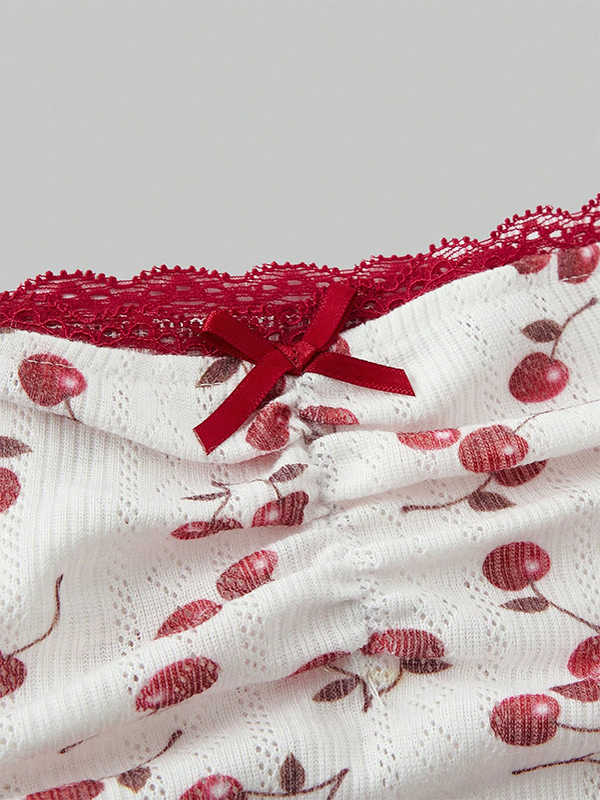 Cherry Lace Flower Tank Top - Image 3
