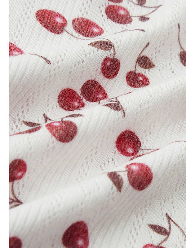 Cherry Lace Flower Tank Top - Image 4