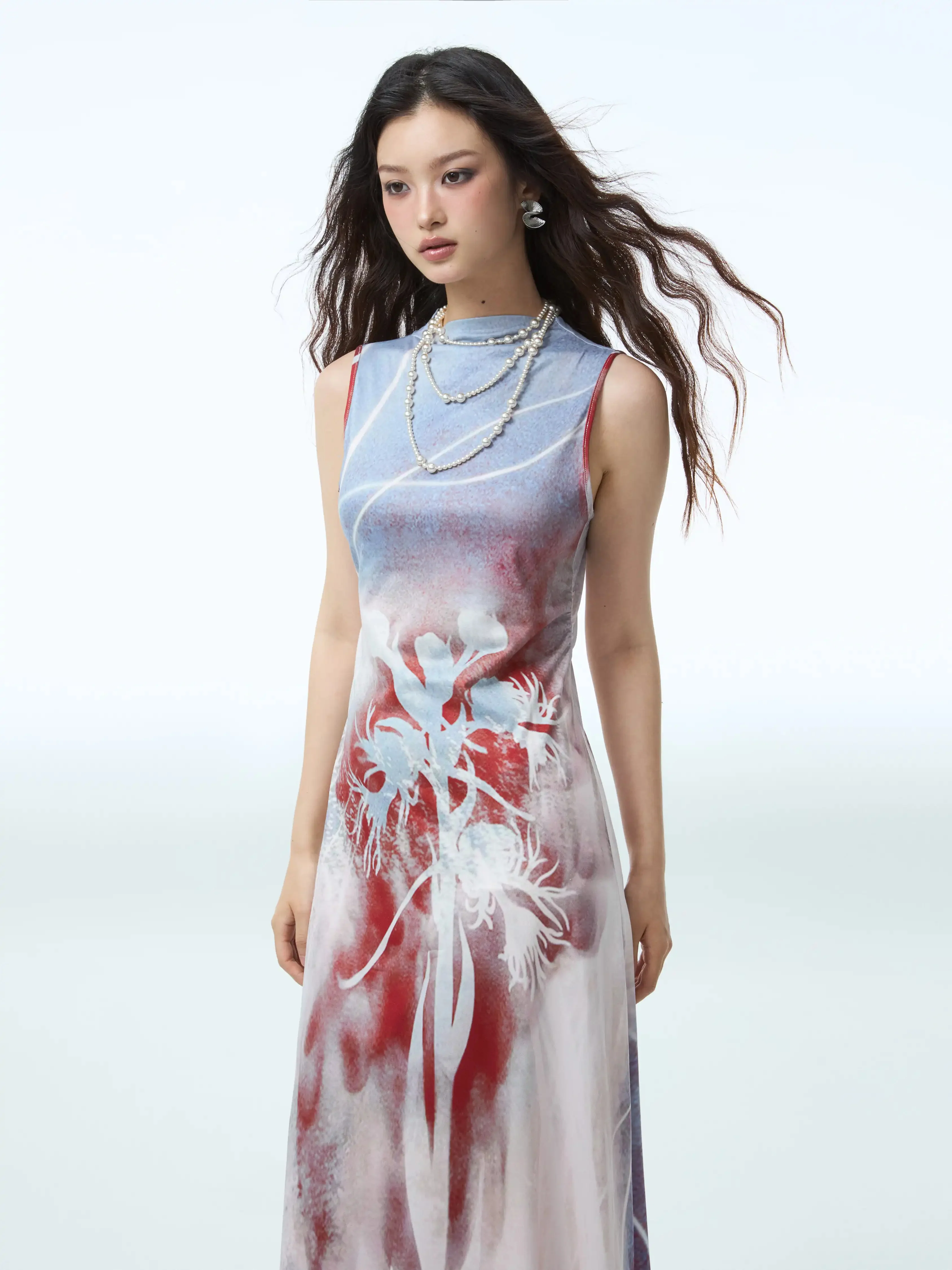 Chinese Style Two Piece Stretch Dress - Image 4
