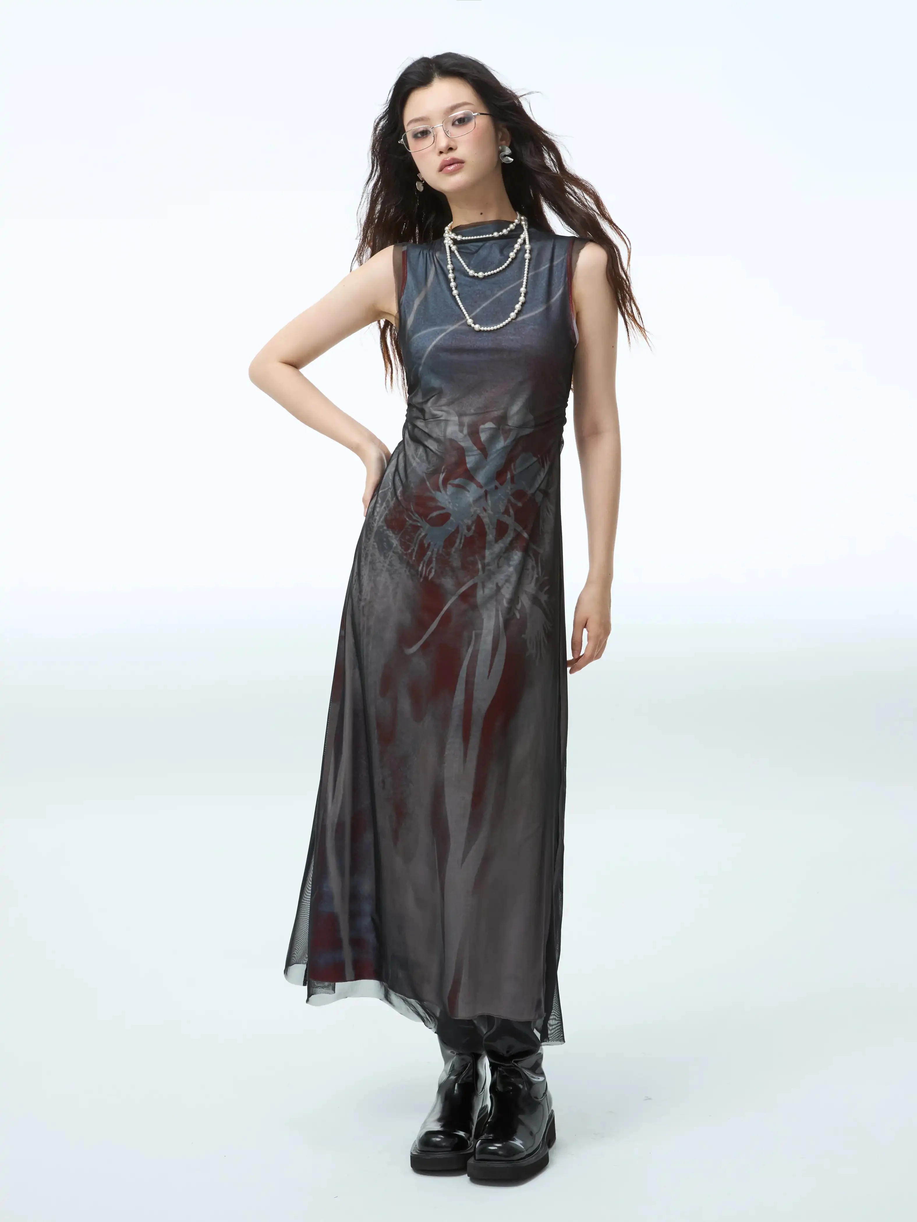 Chinese Style Two Piece Stretch Dress - Image 5