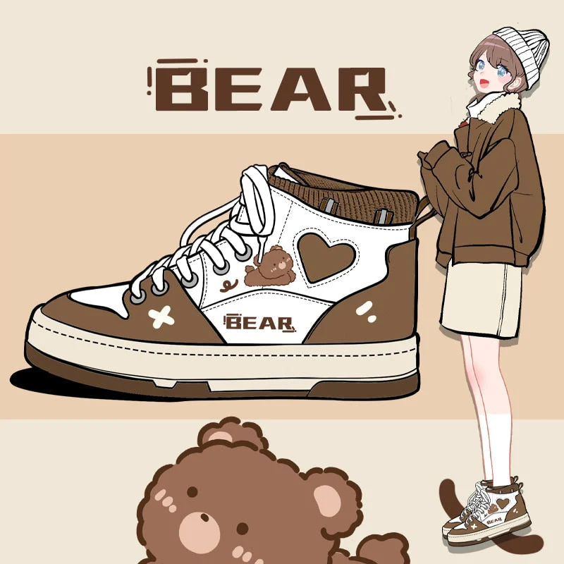 Chocolate Bear Sneakers - Image 7