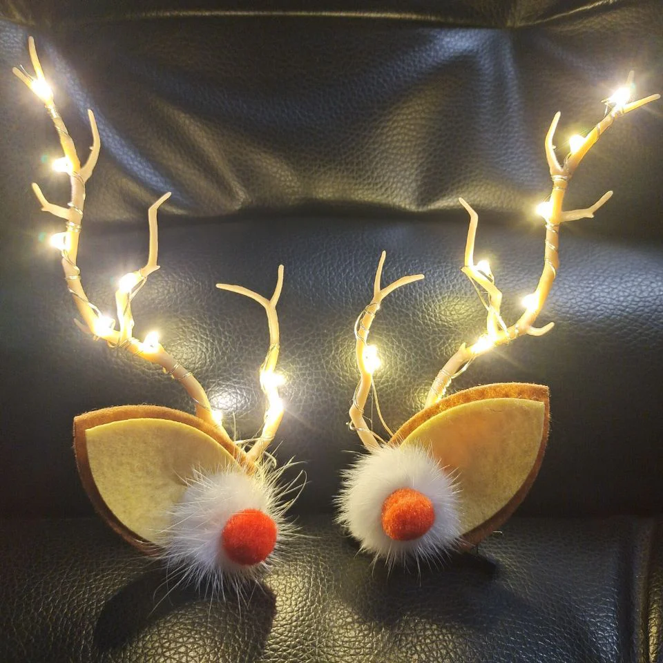 Christmas Antler luminous hairpins - Image 2