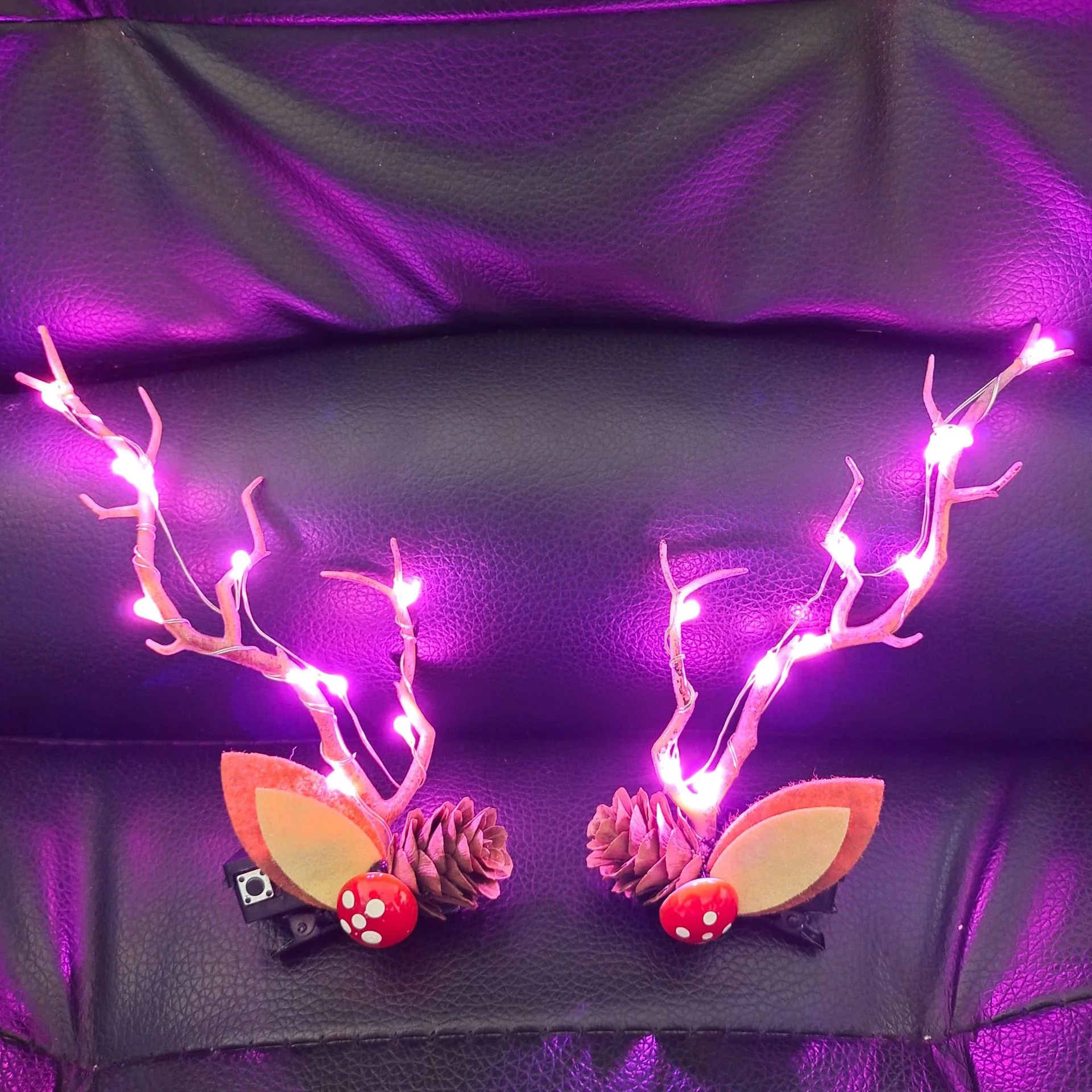 Christmas Antler luminous hairpins - Image 3