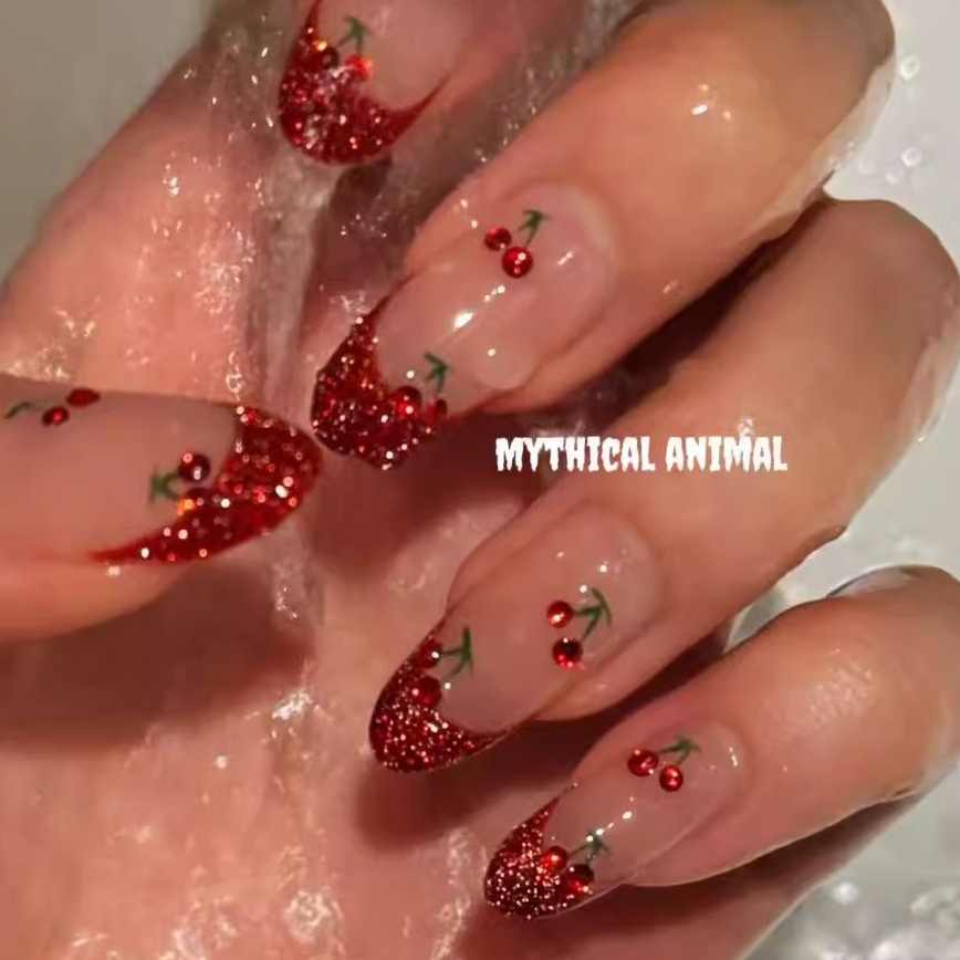 Christmas Cherry Nails - Image 2