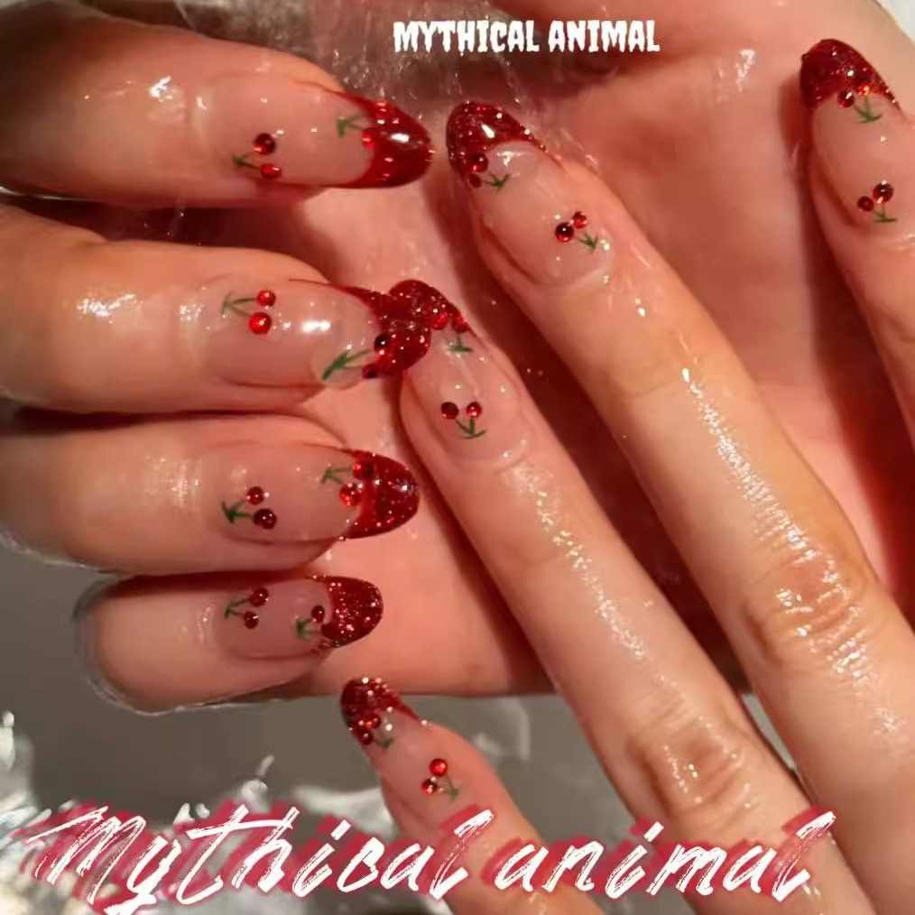 Christmas Cherry Nails - Image 3