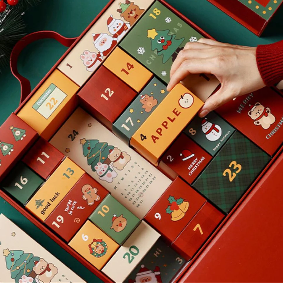 Christmas Countdown Calendar Blind Gift Packaging Box - Image 2