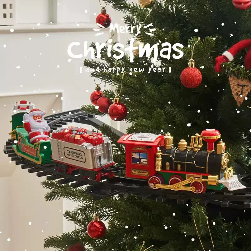 Christmas decorations electric train pendants