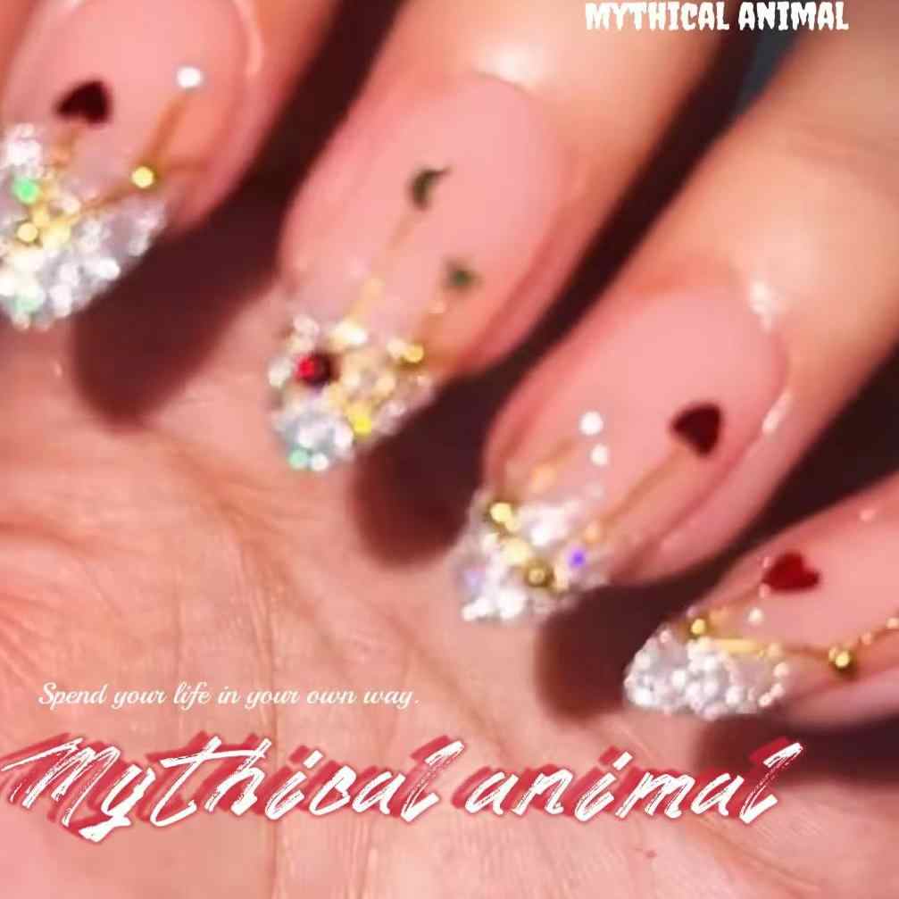Christmas French Style Nails - Image 2