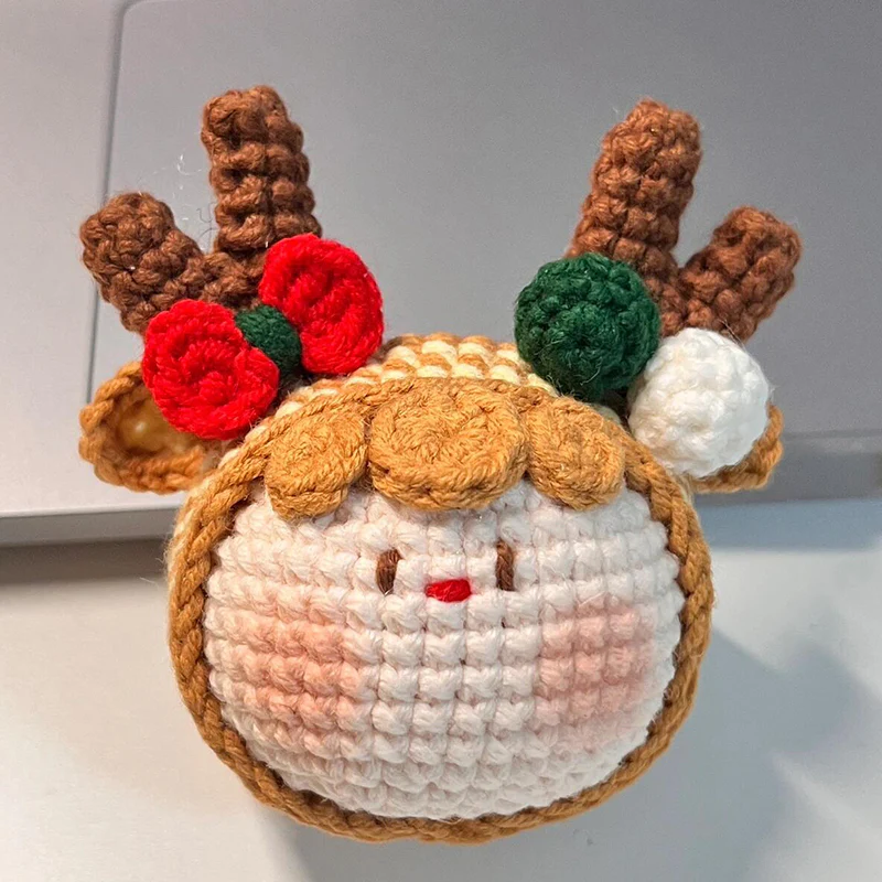 Christmas hand-knitted diy cute keychain - Image 6