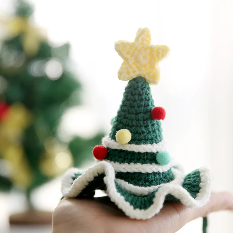 Christmas knitted Santa pets hats - Image 2
