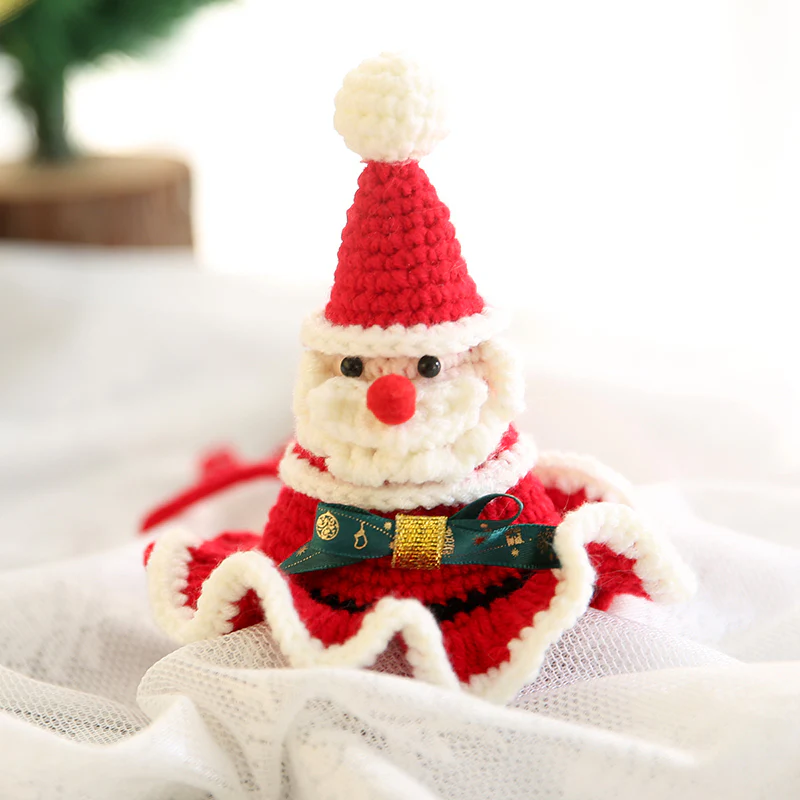 Christmas knitted Santa pets hats - Image 3