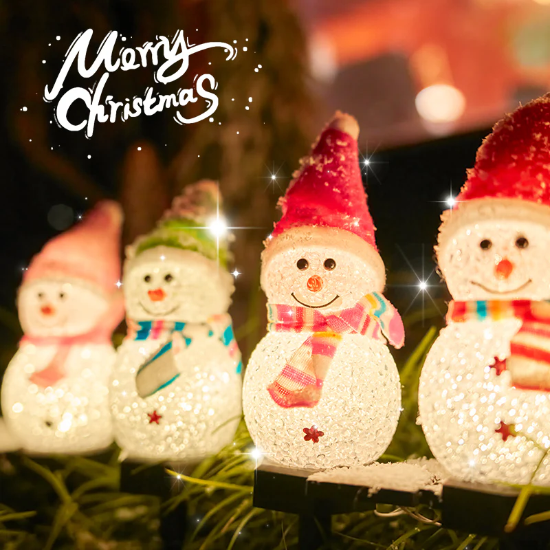 Christmas LED lantern snowman outdoor lights - Image 10
