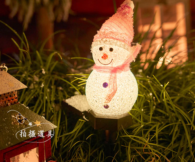 Christmas LED lantern snowman outdoor lights - Image 4