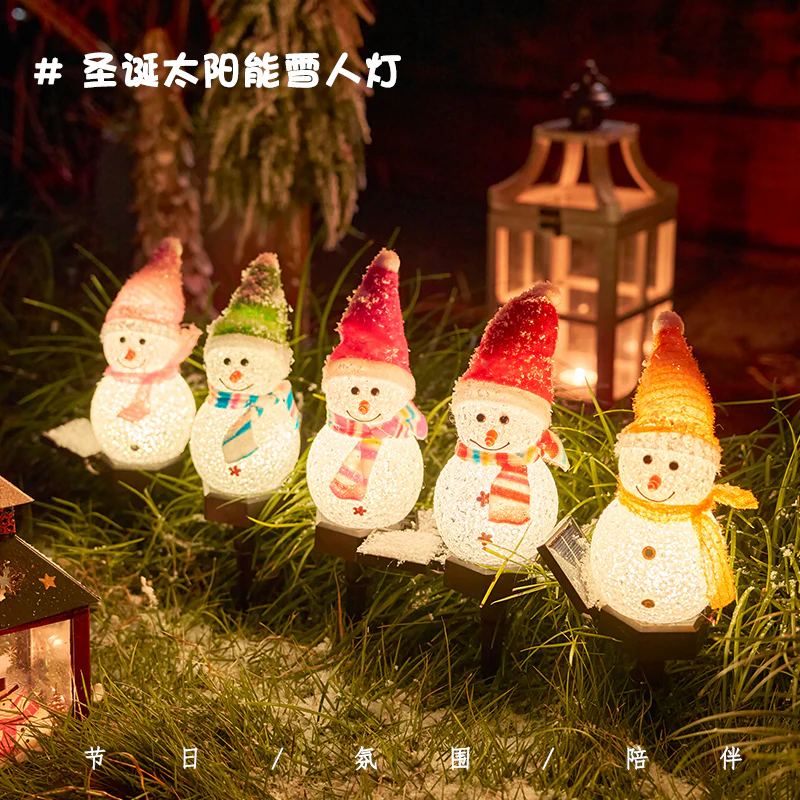 Christmas LED lantern snowman outdoor lights - Image 6