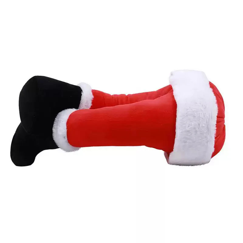 Christmas tree decorations plush santa legs - Image 3
