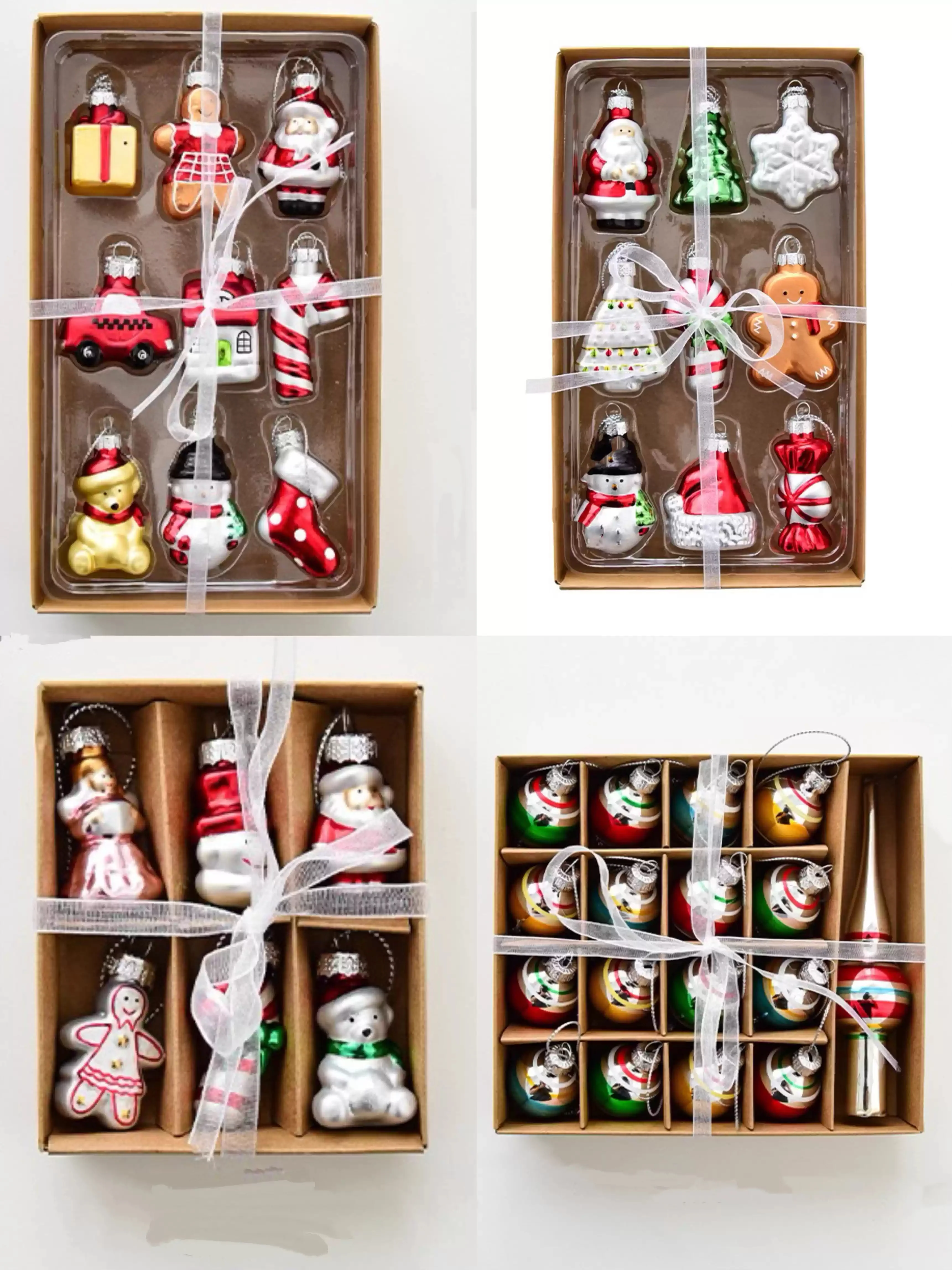 Christmas tree glass painted pendant - Image 4