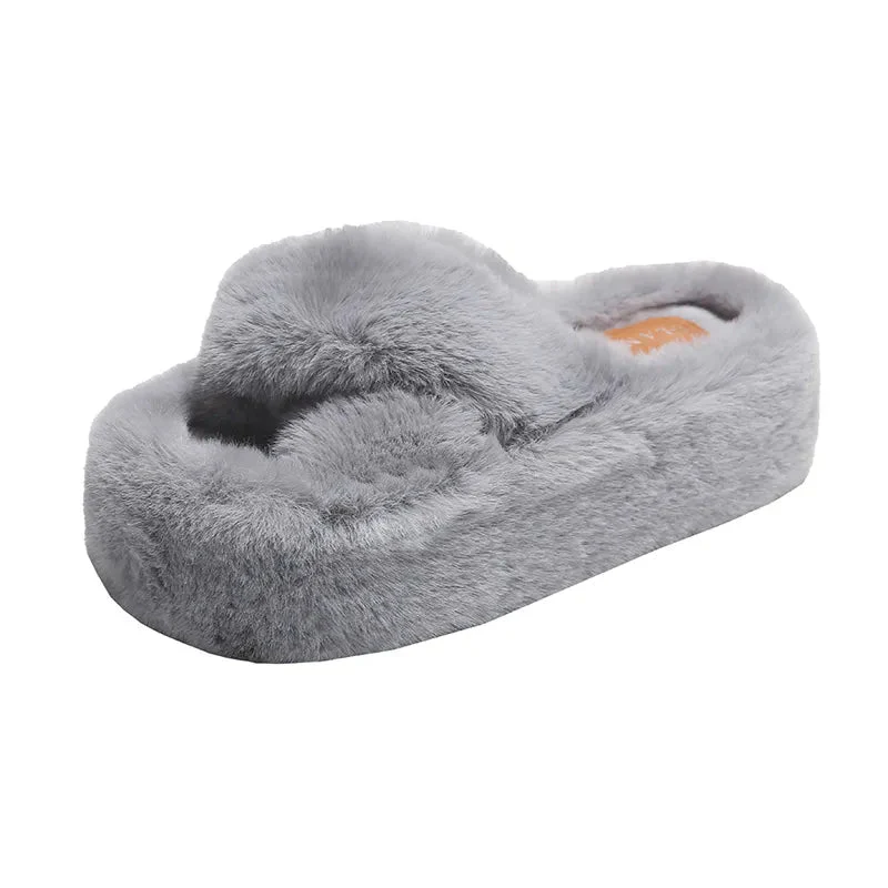 Chunky Fuzzy Sandal Slippers - Image 9