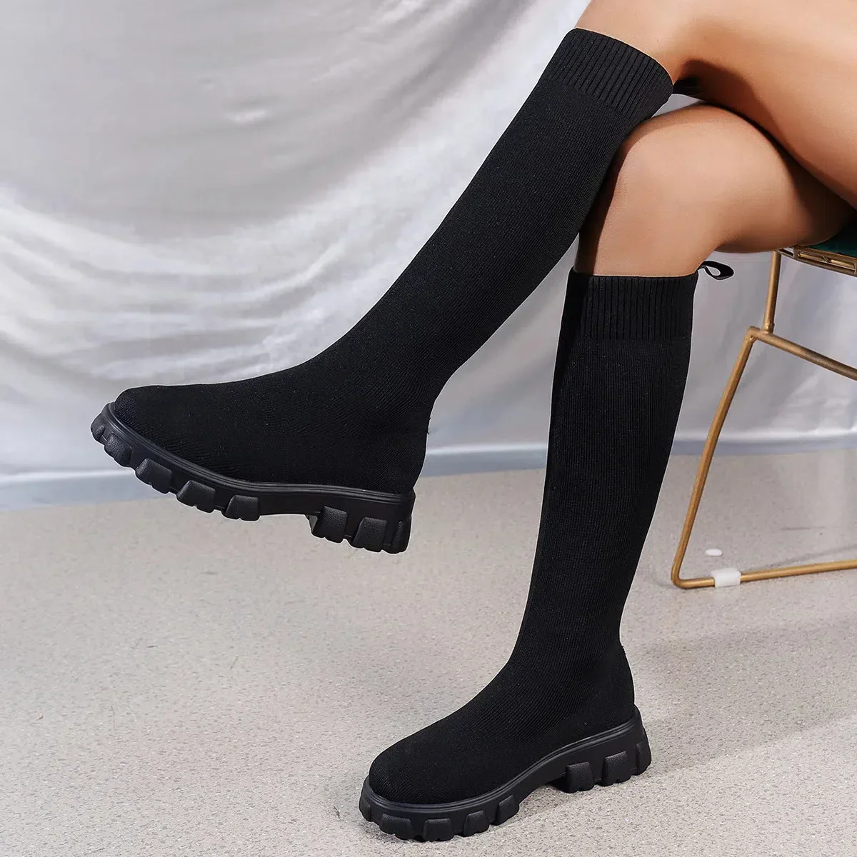 Chunky Sock Boots - Image 2