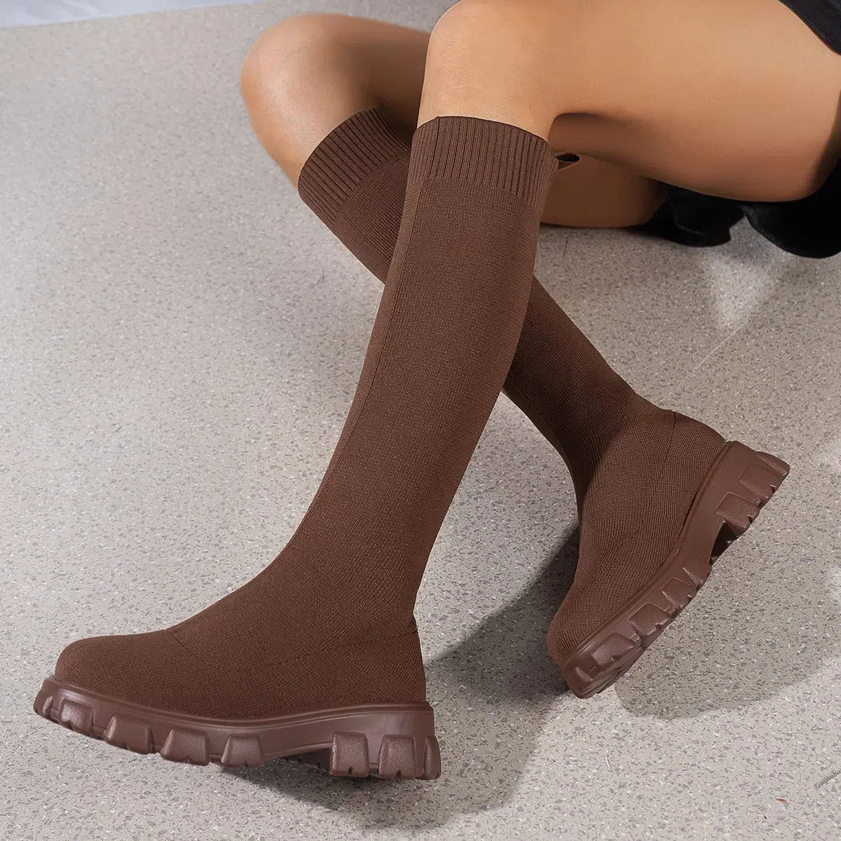 Chunky Sock Boots - Image 6