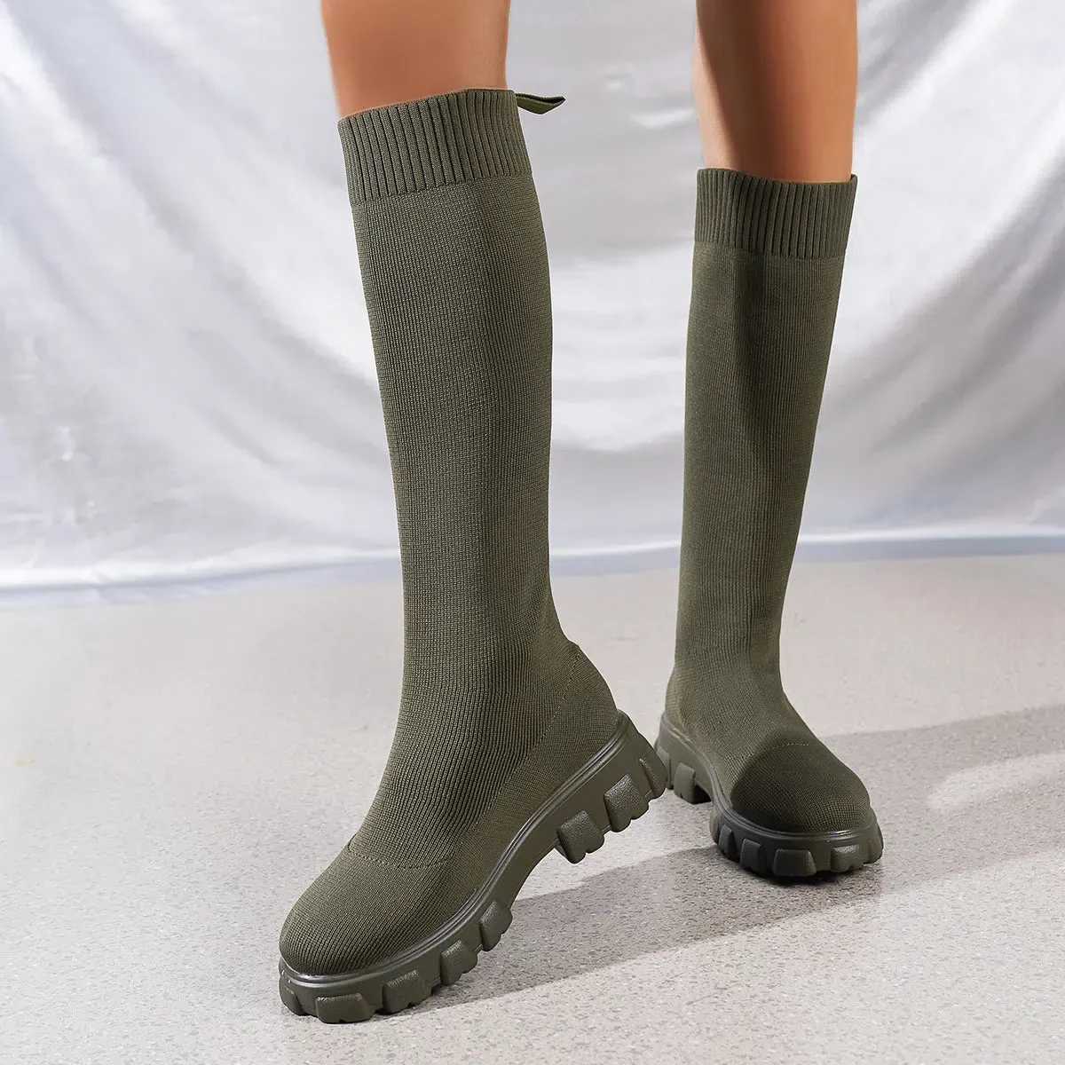 Chunky Sock Boots - Image 7