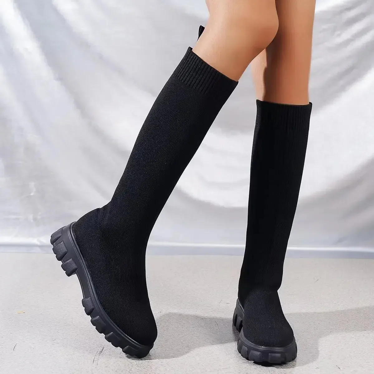 Chunky Sock Boots - Image 9