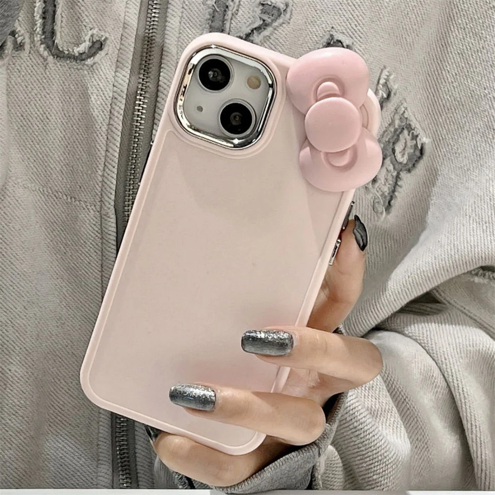Classic Pink Bow iPhone Case - Image 2