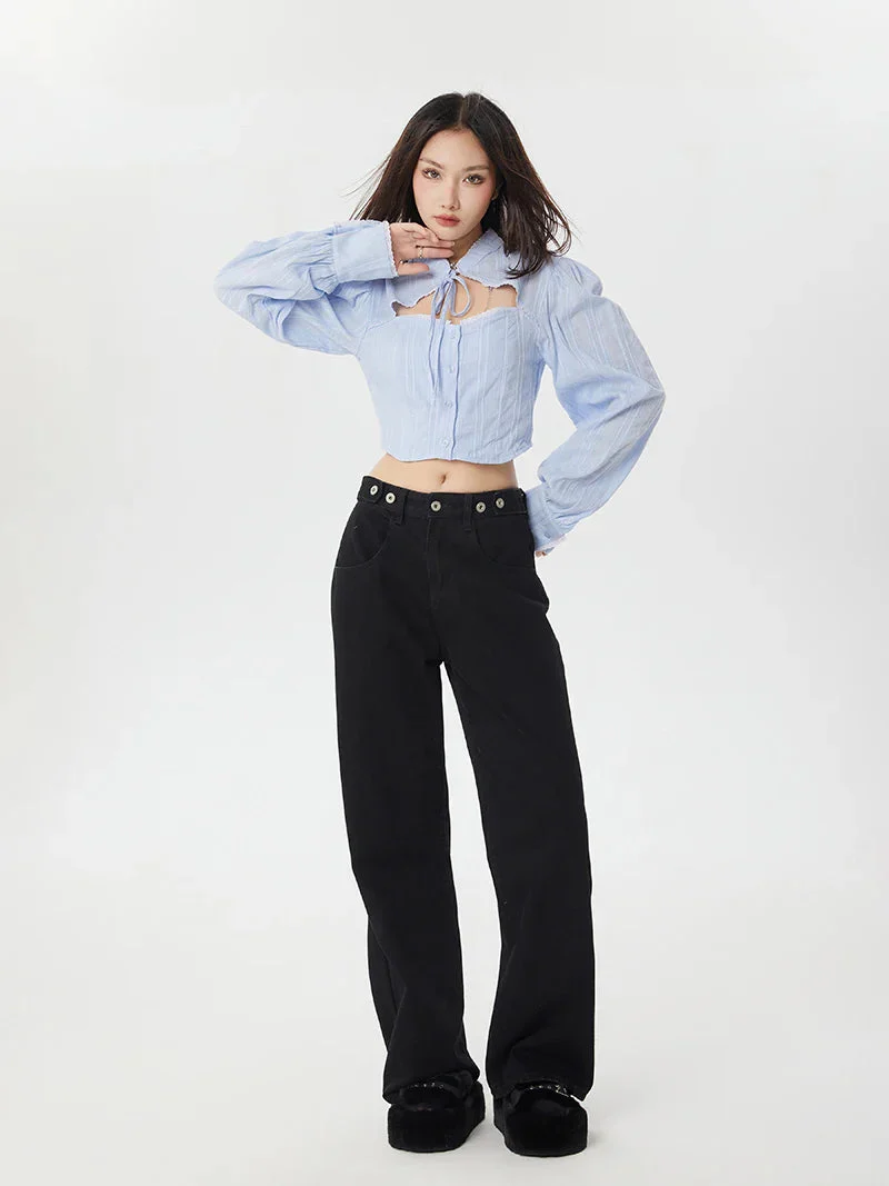 Classiccore Cut Out Crop Shirt - Image 5
