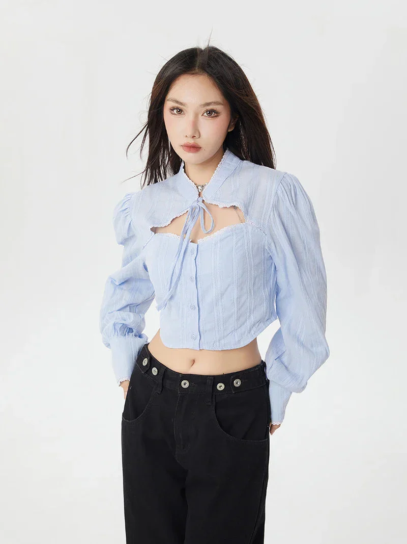 Classiccore Cut Out Crop Shirt - Image 6