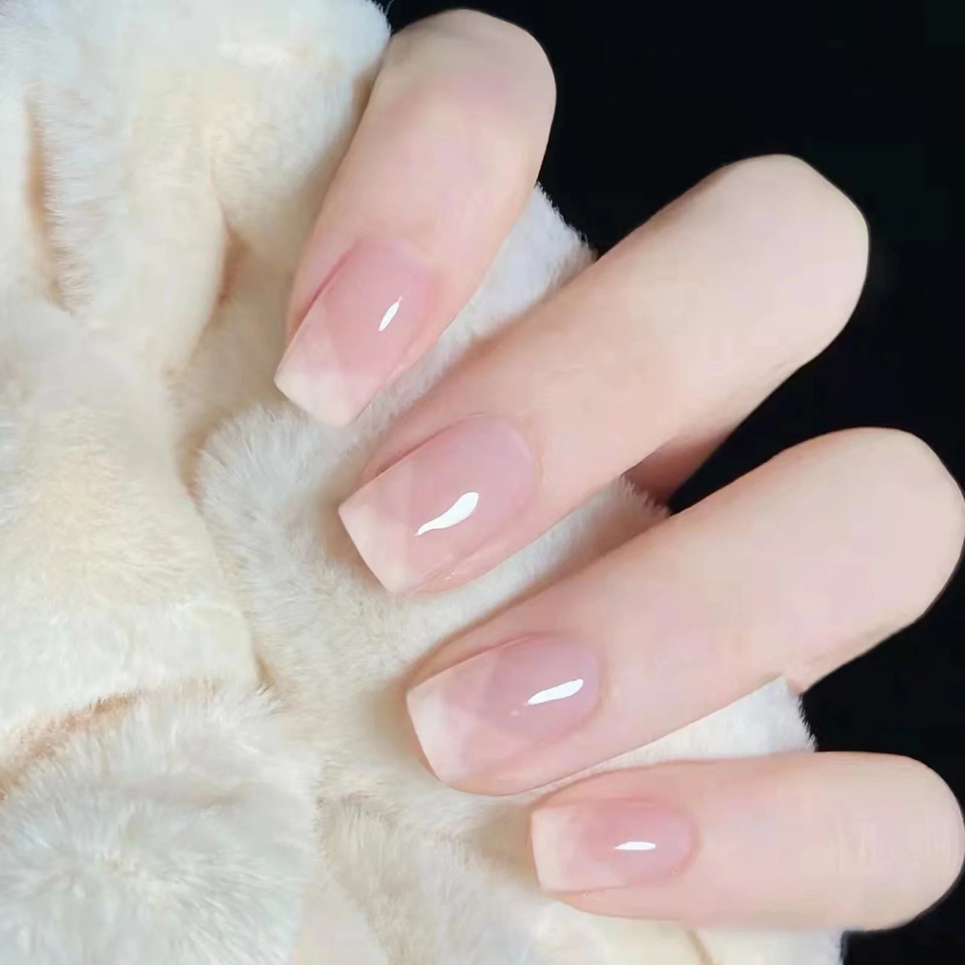 Clear Neutral Tone Press On Nails - Image 3