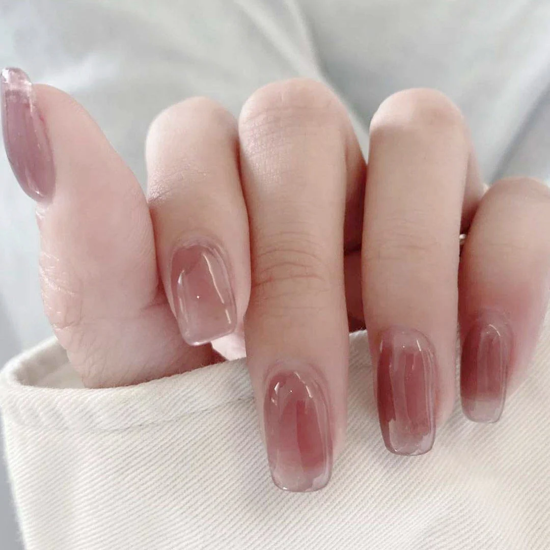 Clear Neutral Tone Press On Nails - Image 52