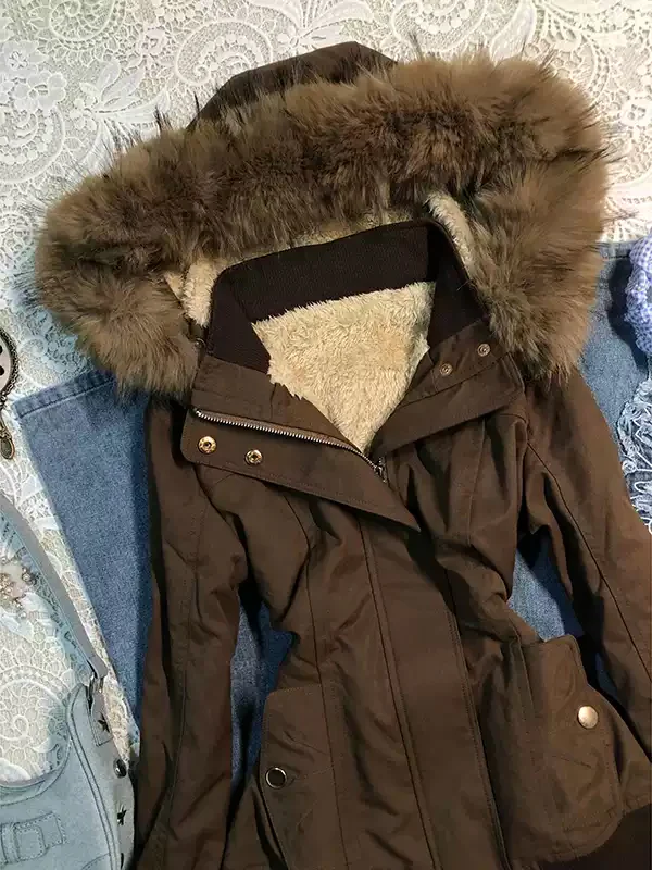 Cocoa Brown Sherpa-Lined Jacket - Image 4