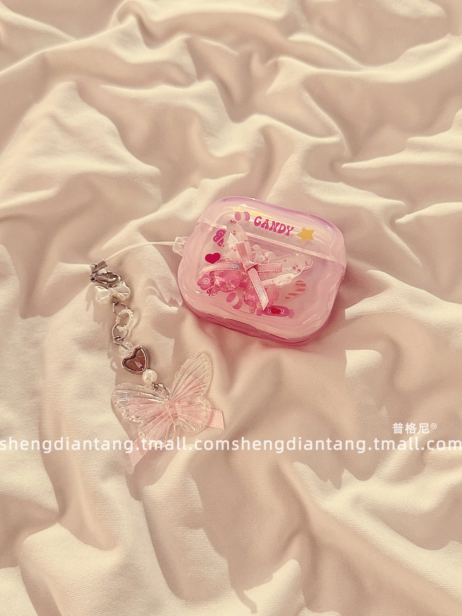 colorful ball butterfly kawaii airpods case - Image 4