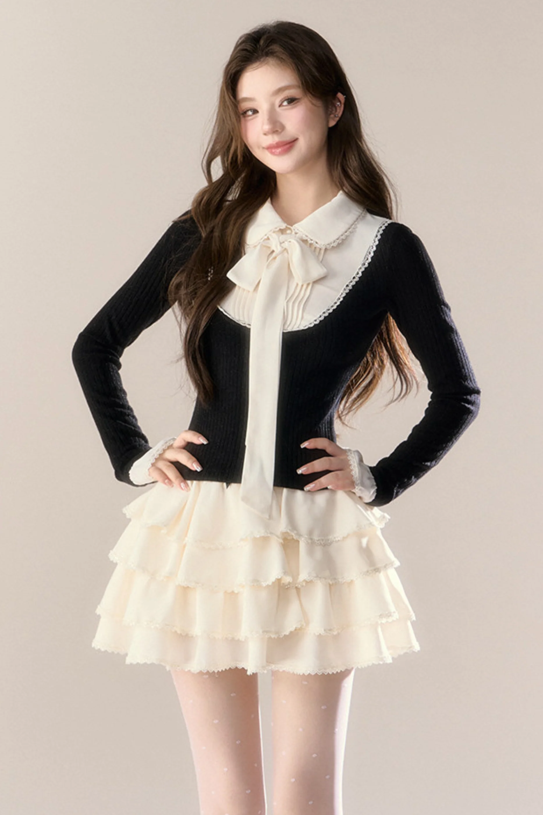 French College Top + Tiered Skirt - Image 8