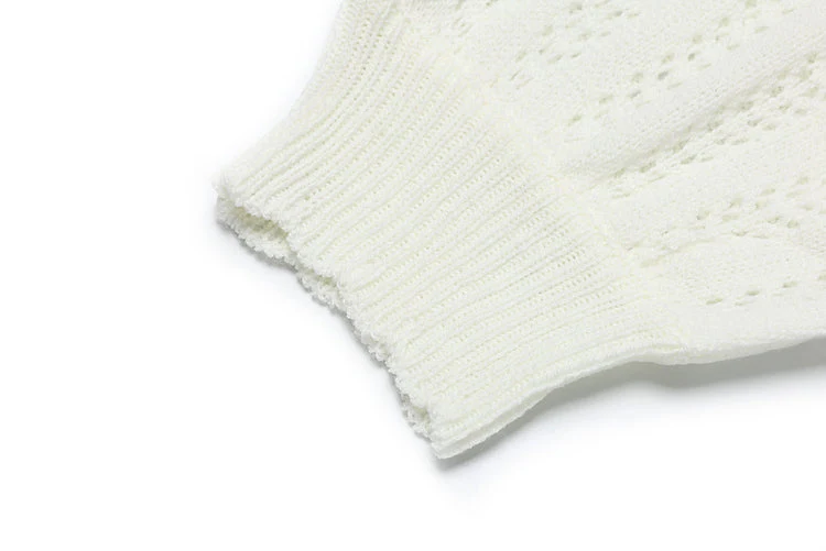 Coquette Bow Hollow Knitted Cardigan - Image 6