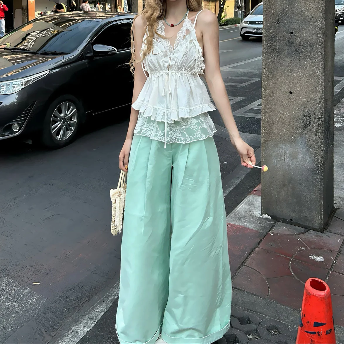Coquette Bow Lace Tank Top - Image 5